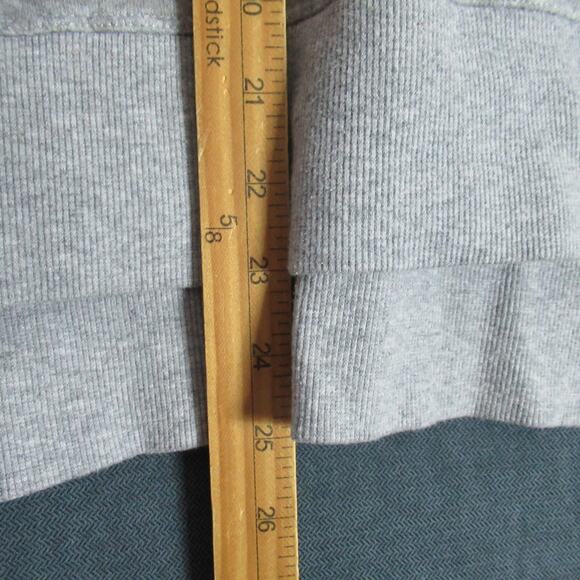 Calvin Klein Sweatshirt Womens Size M Gray Leopard Print Fleece Mock Neck Logo - Picture 7 of 10